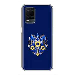 Чехлы для OPPO A54  Укр. Символика (AlphaPrint) (Цветочный Герб)