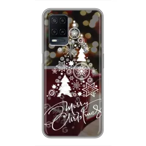 Рождественские Чехлы для OPPO A54 (VPrint) (Елочка узорная)