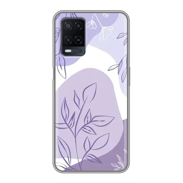 Чохол з принтом «Фіолетове листя абстракція» для OPPO A54 Чохол з принтом «Фіолетове листя абстракція» для OPPO A54
