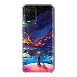 Космические Чехлы для Оппо А54 (VPrint) (Галактический вид)