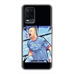 Чехлы с футболистом Ерлинг Холанд для OPPO A54 (AlphaPrint) (гол Эрлинг Холланд)