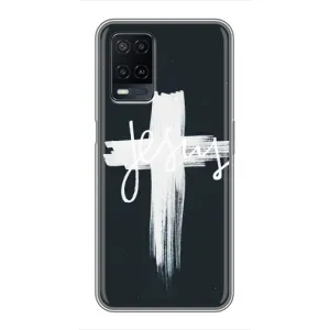 Чехол для OPPO A54 (AlphaPrint) - (Христианские) (Иисус)