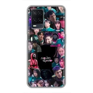 Чохол Гра в кальмара для OPPO A54 (Колаж Гра кальмара)