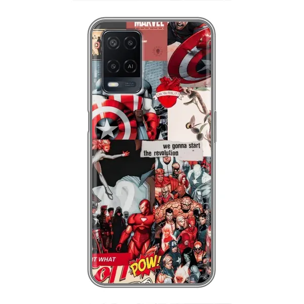 Чехол с принтом «Марвел Комикс» для OPPO A54 Чехол с принтом «Марвел Комикс» для OPPO A54