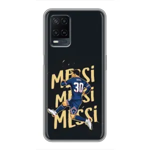 Чехлы для OPPO A54 (Leo чемпион) (AlphaPrint) (Messi ПСЖ)