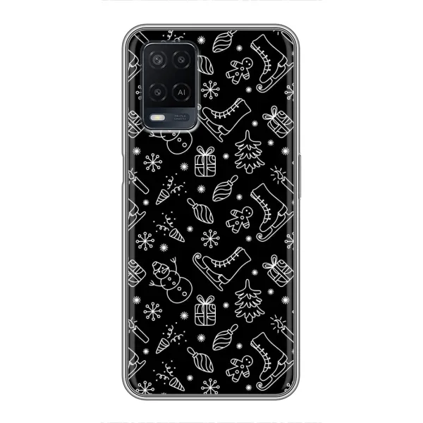 Чохол з принтом «Новорічний фон» для OPPO A54 Чохол з принтом «Новорічний фон» для OPPO A54
