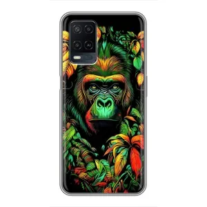 Чехол с Обезьянами OPPO A54 - (AlphaPrint) (Обезьяна в тропиках)