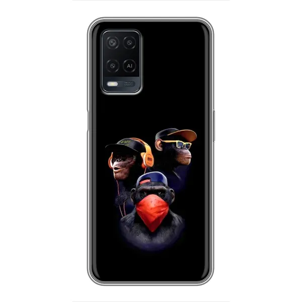 Чохол з принтом «Три мавпи» для OPPO A54