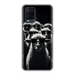 Чохол з принтом стильні тварини для OPPO A54 (Овечка в окулярах)