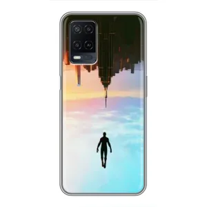Чехол с человеком пауком для OPPO A54 - (AlphaPrint) (Паук человек)