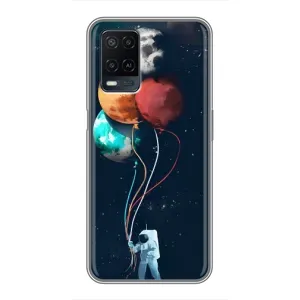 Космические Чехлы для Оппо А54 (VPrint) (Планеты шарики)