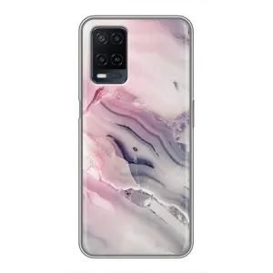 Мраморный чехол на OPPO A54 (VPrint) (Пурпурный Мрамор)