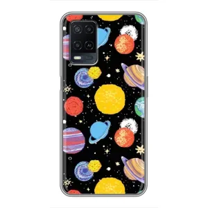 Космические Чехлы для Оппо А54 (VPrint) (Рисованные планеты)