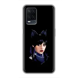 Чехлы Венсдей на OPPO A54 Уэнсдей (AlphaPrint) (серьезная Уэнздей)