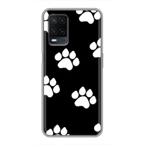 Чехлы с собаками для OPPO A54 (VPrint) (Следы собаки)
