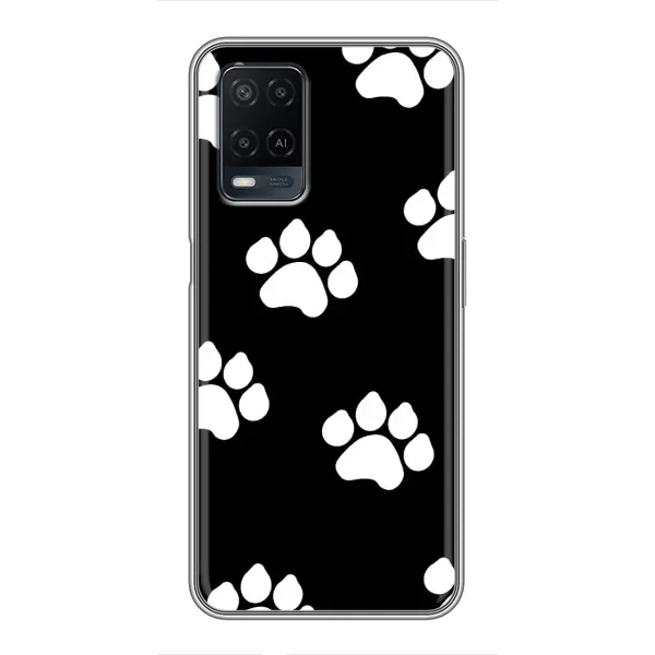 Чехол с принтом «Следы собаки» для OPPO A54