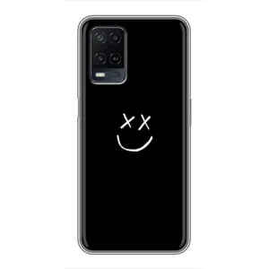 Чехол для Оппо А54 - (AlphaPrint) с печатью (ТОП продаж) (Смайл)