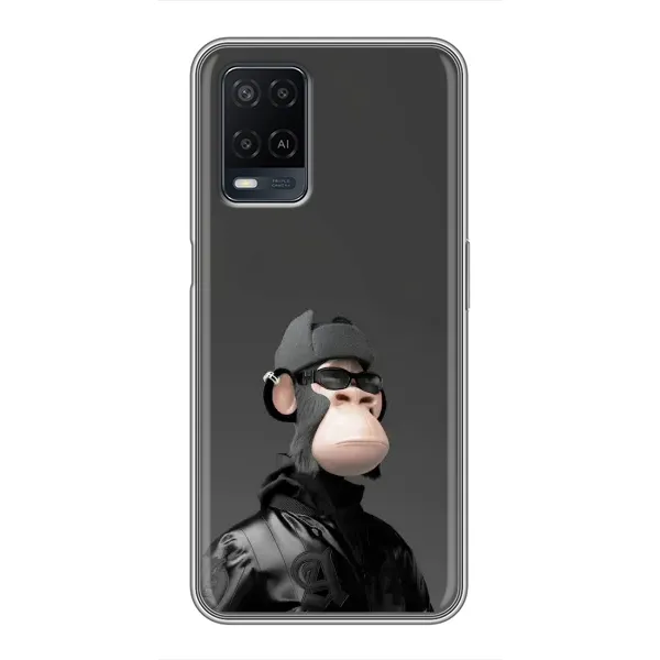 Чохол з принтом «стильна мавпа NFT» для OPPO A54