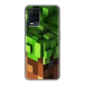 Чехол Майнкрафт на OPPO A54 (AlphaPrint) Minecraft (текстура Майнкрафт)