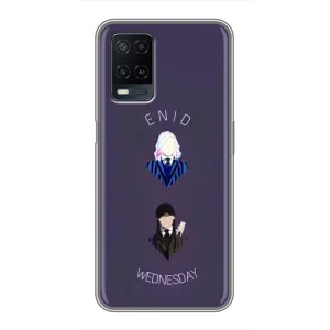 Чехлы Венсдей на OPPO A54 Уэнсдей (AlphaPrint) (Уэнздей и подруга)