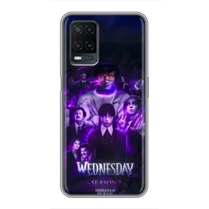 Чохол з дизайном Венздей 2 на OPPO A54 (Фіолетова магія Венздей)