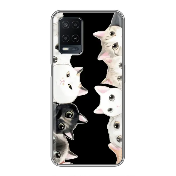 Чохол з принтом «Погляд котиків» для OPPO A54