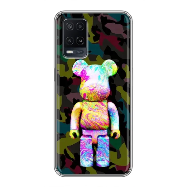 Чохол з принтом «Яскравий Bearbrick» для OPPO A54