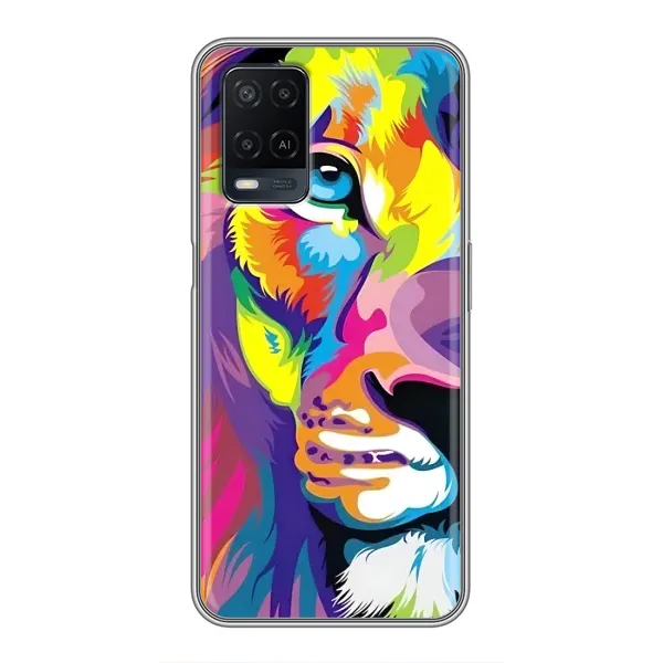 Чохол з принтом «Яскравий Лев» для OPPO A54 Чохол з принтом «Яскравий Лев» для OPPO A54