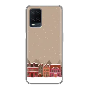 Новогодние, Праздничные Чехлы для OPPO A54 - 2024 год (Зимний город)
