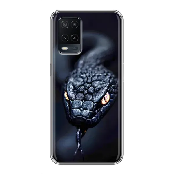 Чохол з принтом «Чорна змія» для OPPO A54