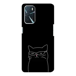Чехол с рисунком кот на Oppo a54s (Равнодушный кот)