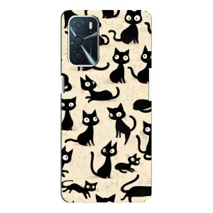 Чехол с рисунком кот на Oppo a54s