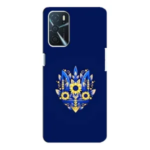 Чехлы для Oppo a54s  Укр. Символика (AlphaPrint) (Цветочный Герб)
