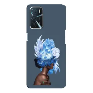 Чехлы (ART) Цветы на Oppo a54s (VPrint) (Квіти на голові)