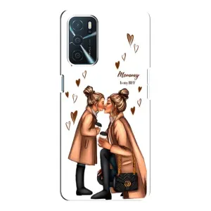 Чохол з друком для Oppo a54s - (Мама з дитинкою) (AlphaPrint) (Донька і мама)