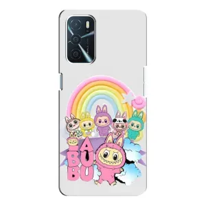 Чехол с Лабубу на Oppo a54s (Фон Лабубу)