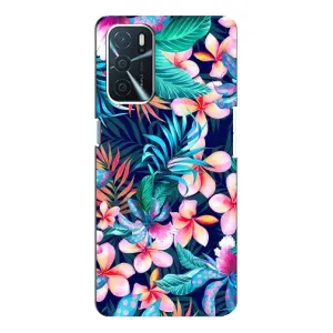 Чохол для OPPO a54s - з принтом (Дизайнерські) (AlphaPrint) (Мальовничі квіти)