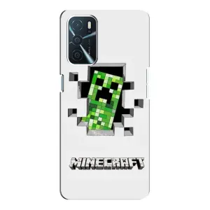 Чохол Майнкрафт на Oppo a54s (AlphaPrint) Minecraft (кріпер Майнкрафт)