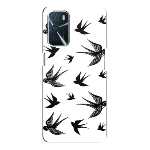 Чохол з пташками на Oppo a54s (VPrint) (Ластівки)