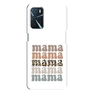 Чехлы для мамы на Oppo a54s (Текстовый коллаж мама)