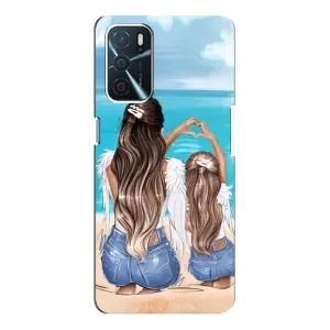 Чехол с печатью для Oppo a54s - (Мама с ребенком) (AlphaPrint)