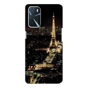 Чохол Ейфелева Вежа Oppo a54s - (AlphaPrint) (Нічний Париж)