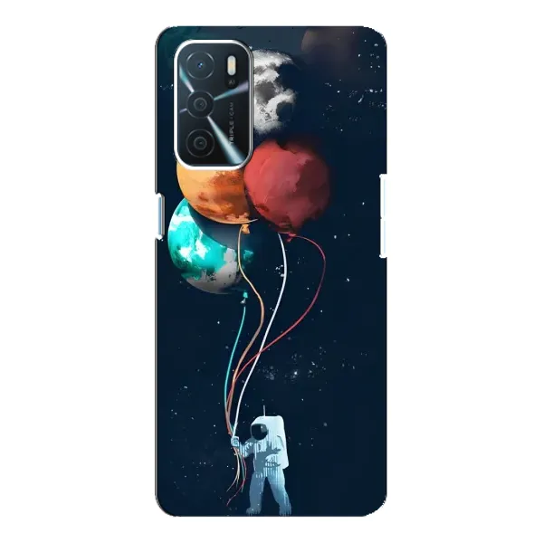 Чехол с принтом «Планеты шарики» для OPPO A54s