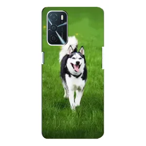 Чохол з Хаскі Oppo a54s - (AlphaPrint) (Радісний Хаскі)