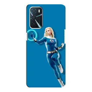 Чохол з принтом Фантастична четвірка для Oppo a54s (Сью Сторм політ)