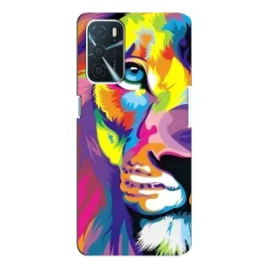 Чохол з картинкою ЛЕВ для Oppo a54s (VPrint) (Яскравий Лев)