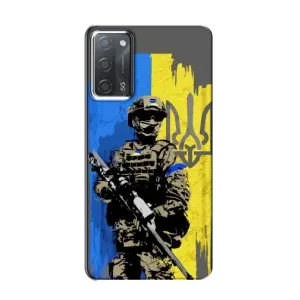 Чехлы с картинкой ЗСУ для OPPO A55 (AlphaPrint) (АРТ солдат)