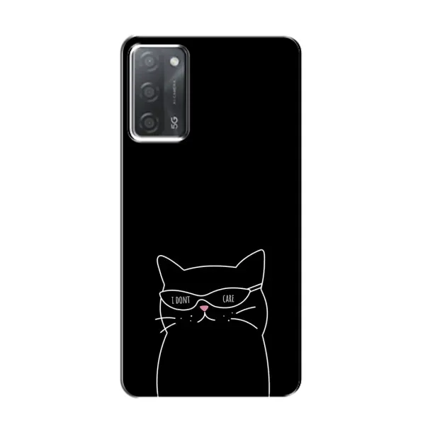 Чехол с принтом «Равнодушный кот» для OPPO A55