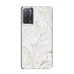 Мраморный чехол на OPPO A55 (VPrint) (Белый мрамор)