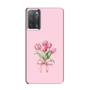 Чохол з розовим принтом для OPPO A55 (Букет квітів)